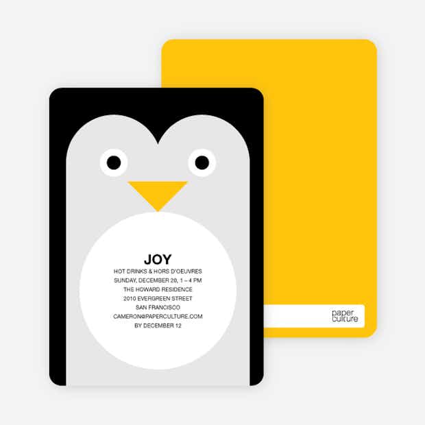 Penguin Party Invitations - Main