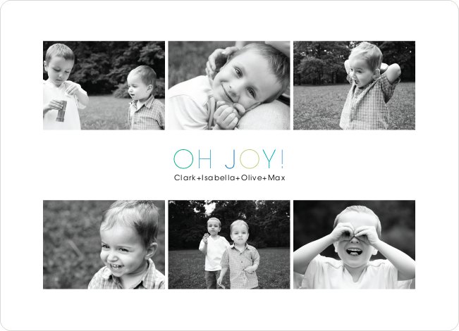 6 Photos in One Holiday Photo Card | Paper Culture