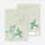 Elegant Flowers Bridal Shower Invitations - Green Lily