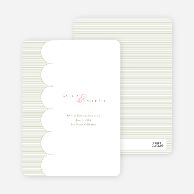 Elegant Save the Date Cards with a Cloud Theme - Cash