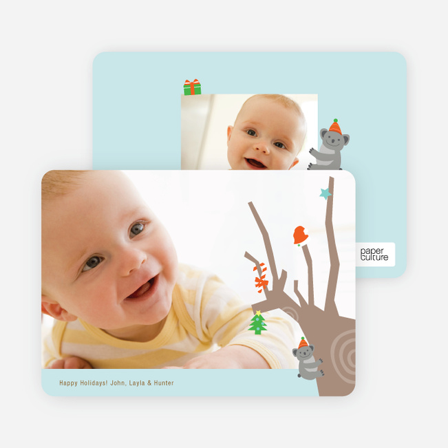 Koala Photo Cards for the Holidays - Powder Blue
