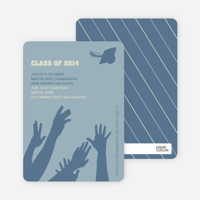 Reach for the Stars Graduation Announcement and Invitation | Paper Culture