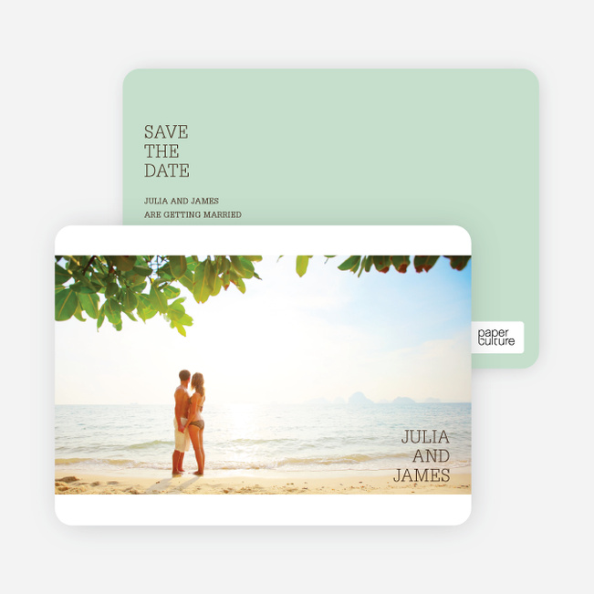 Holiday Blocks 5 Photo Holiday Cards - Green