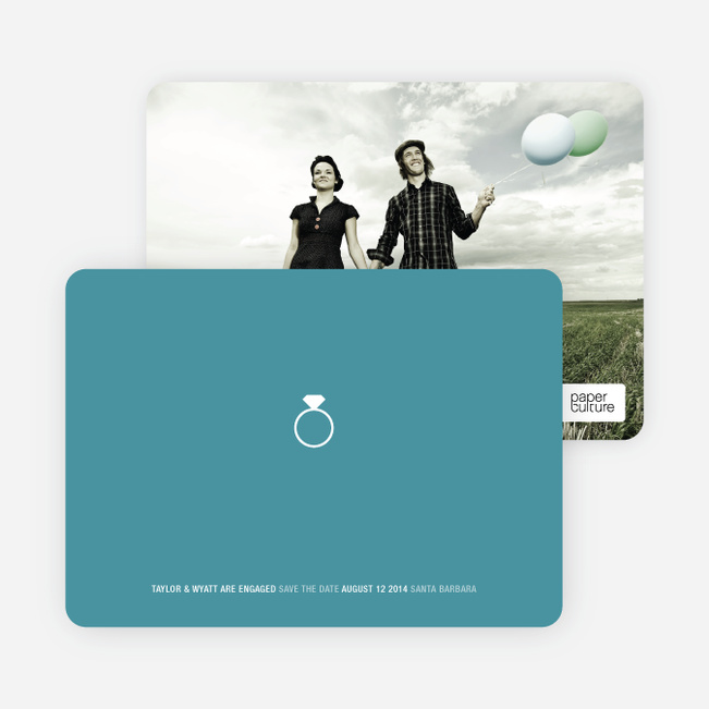 Engagement Ring Engagement Announcements - Cadet Blue