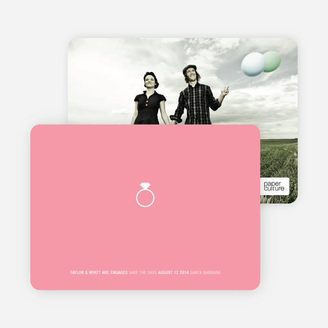 Engagement Ring Engagement Announcements - Cotton Candy