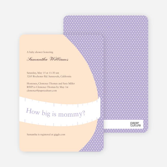 The Bump Baby Shower Invitations Paper Culture The Bump Baby Shower Invitations Paper Culture
