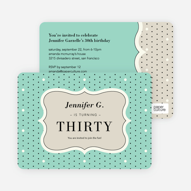 Polka Dot Themed Birthday Party Invitations Paper Culture polka-dot-themed-birthday-party-invitations-paper-culture