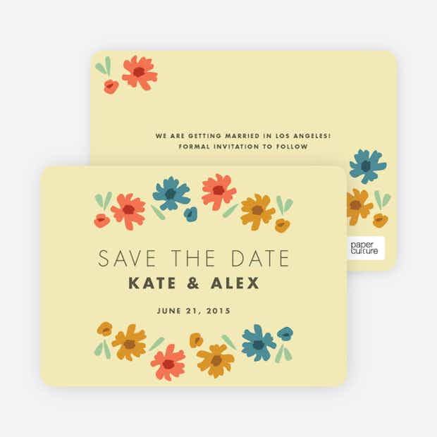 Floral Save the Dates - Main