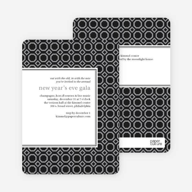 Patterned Party Invitations - Main