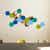 Honeycomb Photo Wall Decals - Blue
