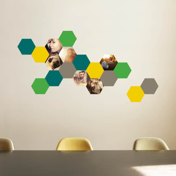 Honeycomb Shapes - Wall Decal