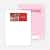All Square Personalized Photo Note Cards - Crimson