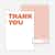 Thank You Card for It’s Party Time Invitation - Persimmon