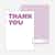 Thank You Card for It’s Party Time Invitation - Wisteria