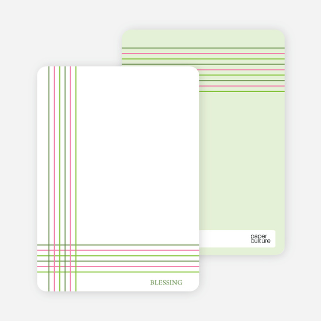 Notecards for the ‘Bold, Geometric Cross’ cards. - Forest Green