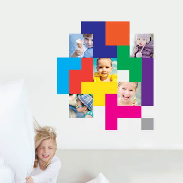 Colorful Blocks Photo Wall Decals - Wall Decal