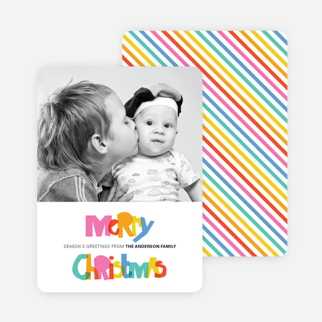 Fun Christmas Cards: Scribble Merry Christmas - Multi