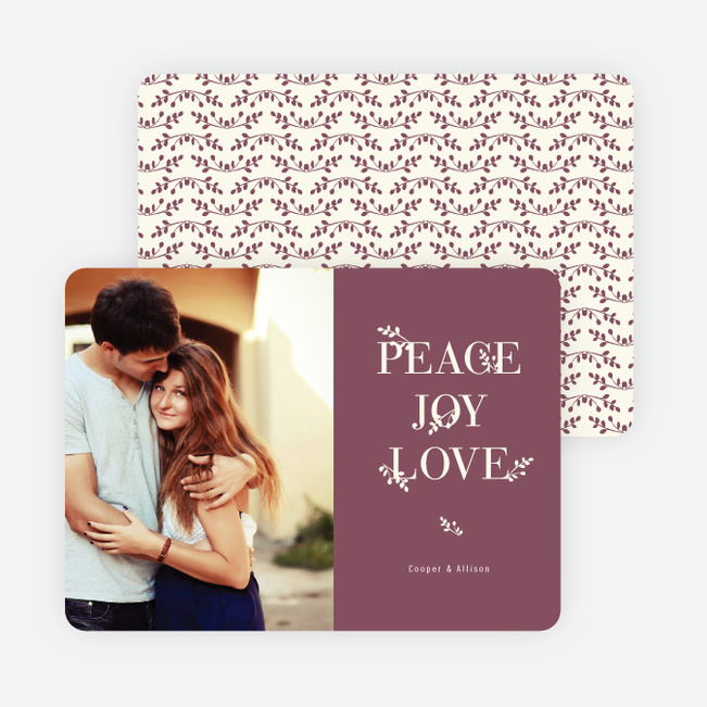 Capturing the Holiday Spirit: Peace, Joy and Love - Red