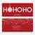 Ho Ho Ho Ornaments - Red