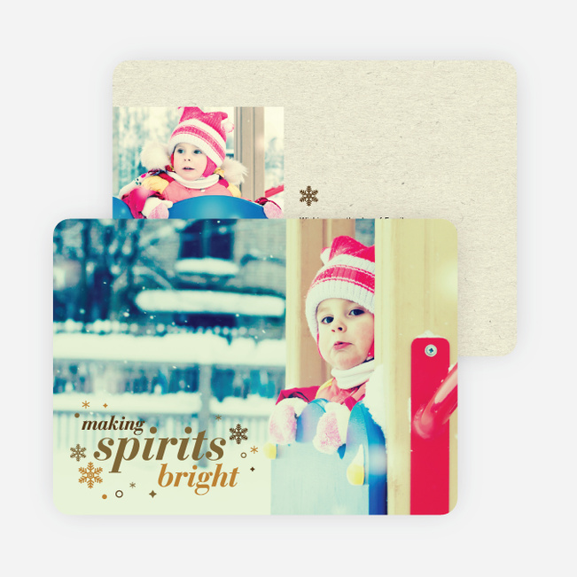 Making Spirits Bright Cards for the Holidays - Brown