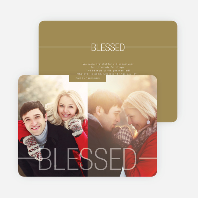 Blessed Christmas Cards - Brown