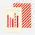 Bar Graph Corporate Holiday Cards - Red
