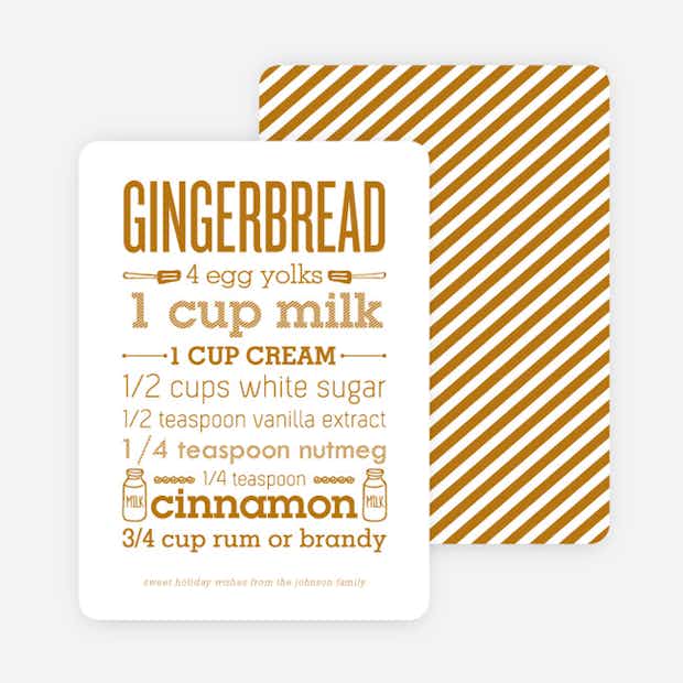 Gingerbread Holiday Recipe - Main
