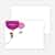 Stationery: ‘Purple Balloon, Party Soon’ cards. - Orchid Purple