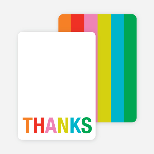 Excitement Series: Thanks Note Cards - Tangerine