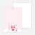 Note Cards: ‘Panda Cupcake Birthday’ cards. - Strawberry Pink