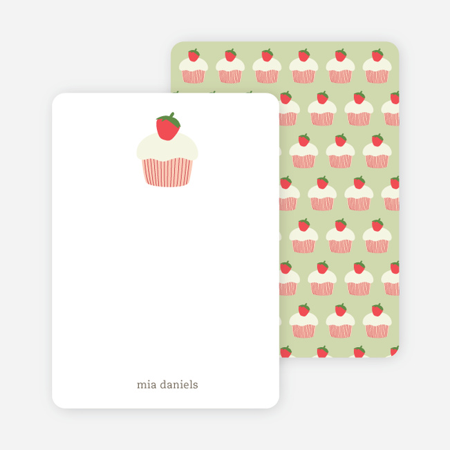strawberry cupcake cupcake birthday invitation