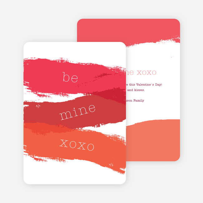 Brush with Love Valentine’s Day Cards - Red