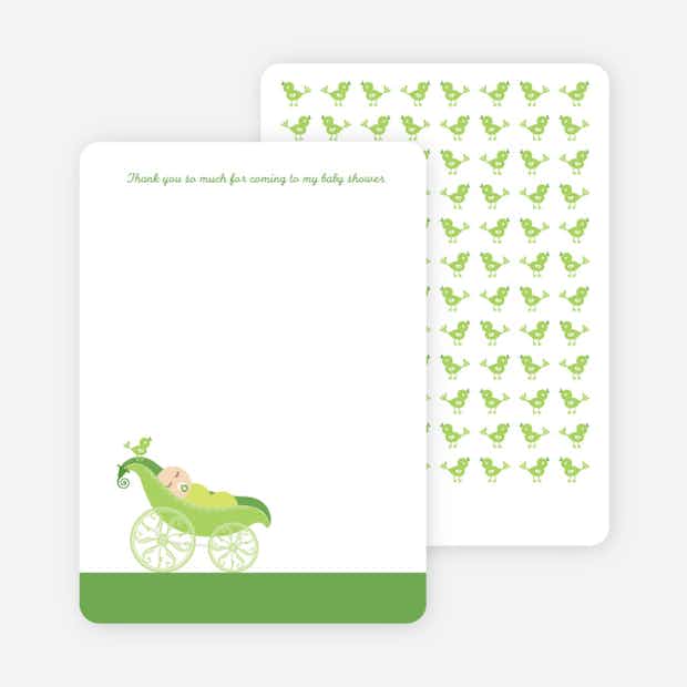 Green Pea: Thank You Cards - Main