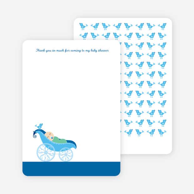 Blue Pea: Thank You Cards - Main