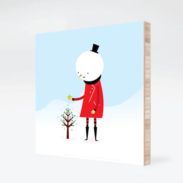 Whimsical Snowman - Front