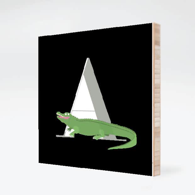 Alphabet Animals A Alligator - Front