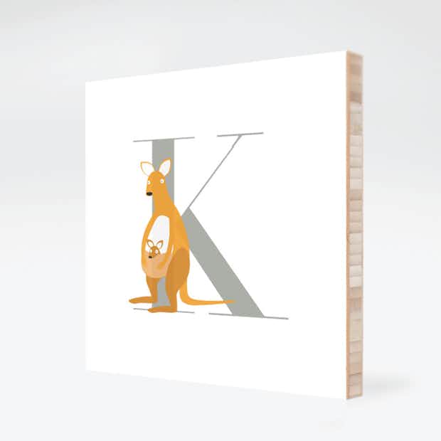 Alphabet Animals K Kangaroo - Front