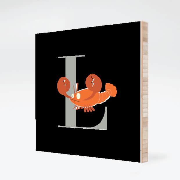 Alphabet Animals L Lobster - Front