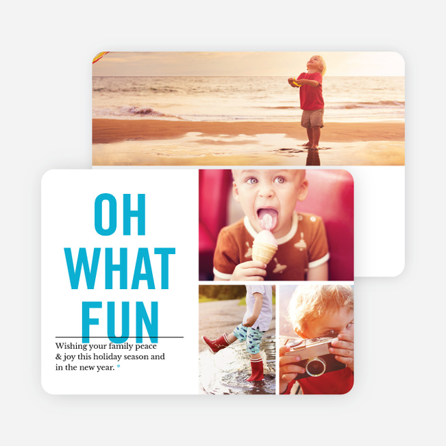 Picture Fun Christmas Cards - Blue