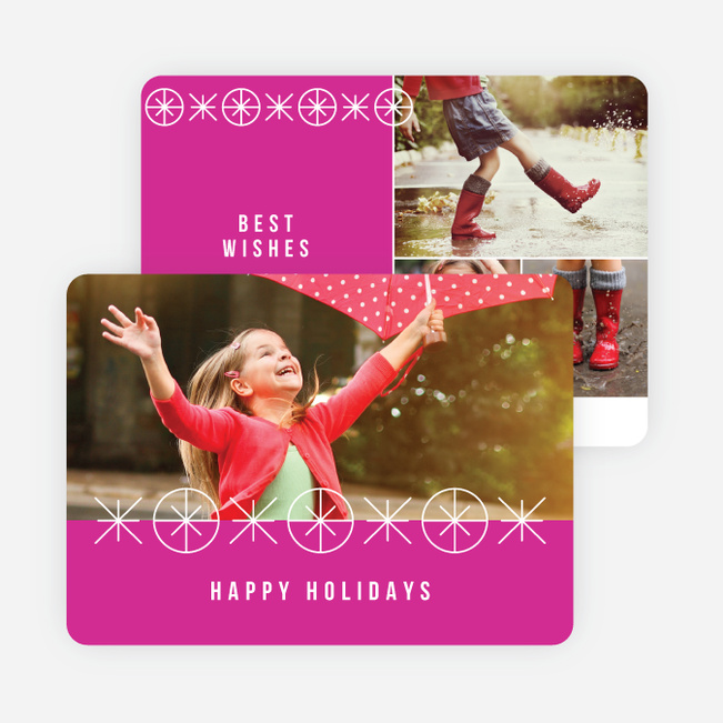 Joyful Ornaments Holiday Cards - Pink