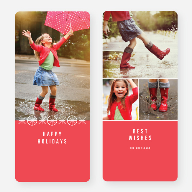 Joyful Ornaments Holiday Cards - Red