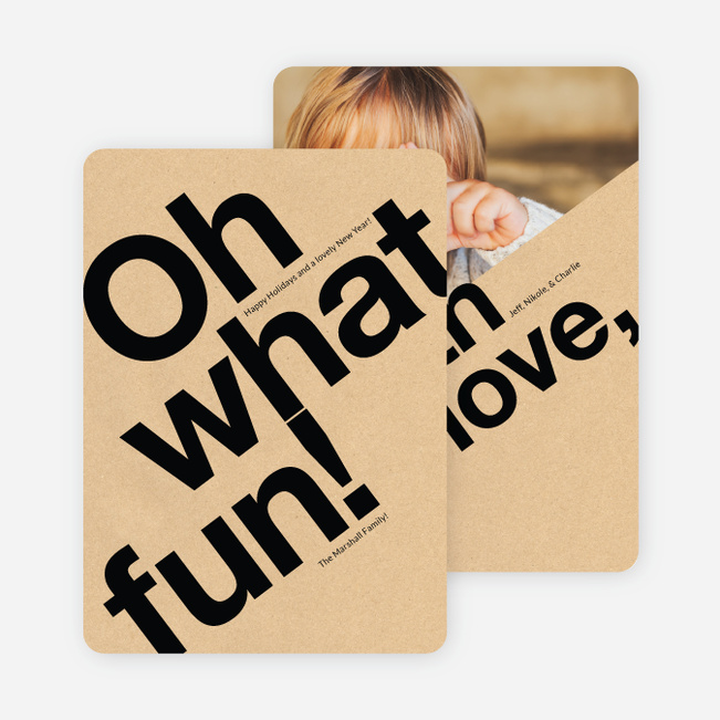 With Love Holiday Cards - Black