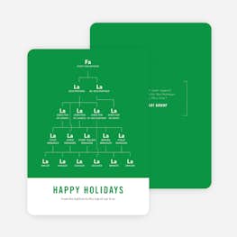 Happy Holidays Corporate Eye Chart Cards