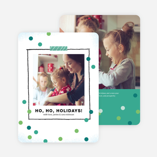 Picture Frame Holiday Cards - Blue