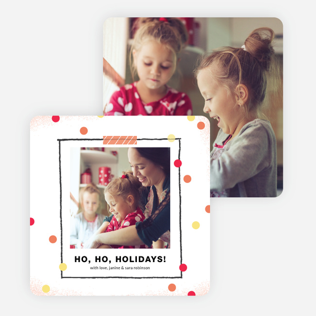 Picture Frame Holiday Cards - Orange