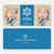 Star of David Hanukkah Cards - Blue