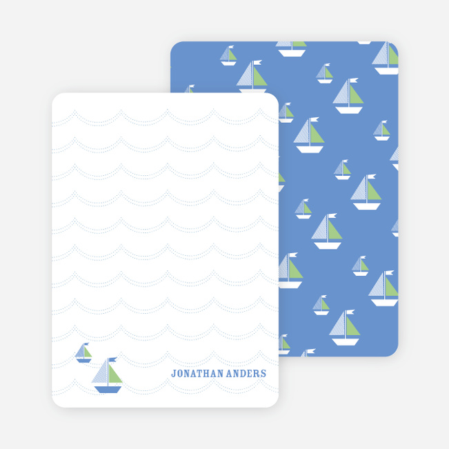 Not America’s Cup, But Some Fine Sailing Stationery - Blue