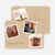 Instant Photo Save the Date Cards with 4 Photos - Brown Corrugate