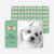 Furry Dog Holiday Cards - Green