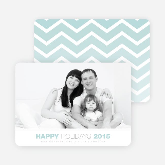 Chevron Winter Stripes Happy Holidays Cards Paper Culture